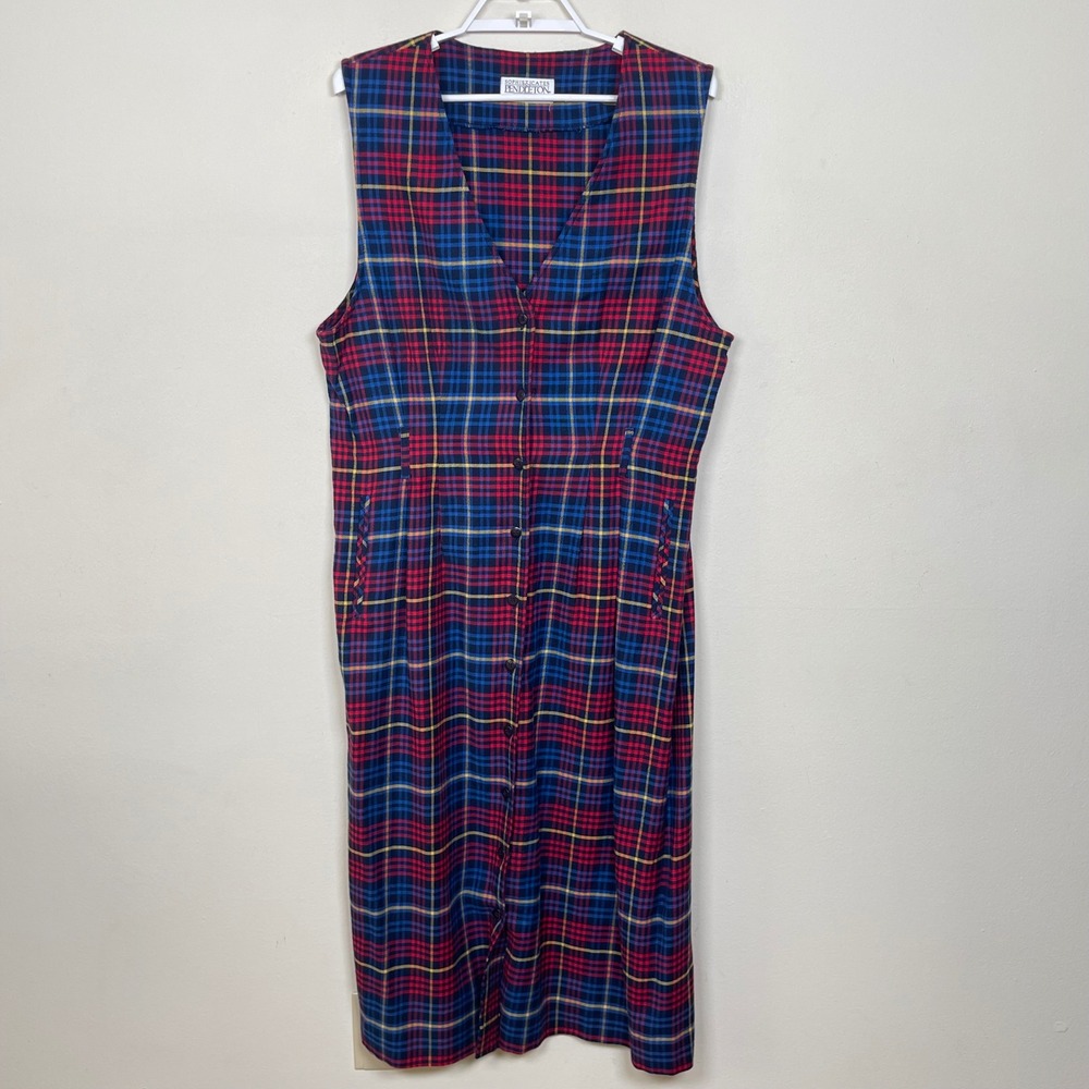 Vintage Pendleton Plaid Button Knockabout Jumper … - image 2